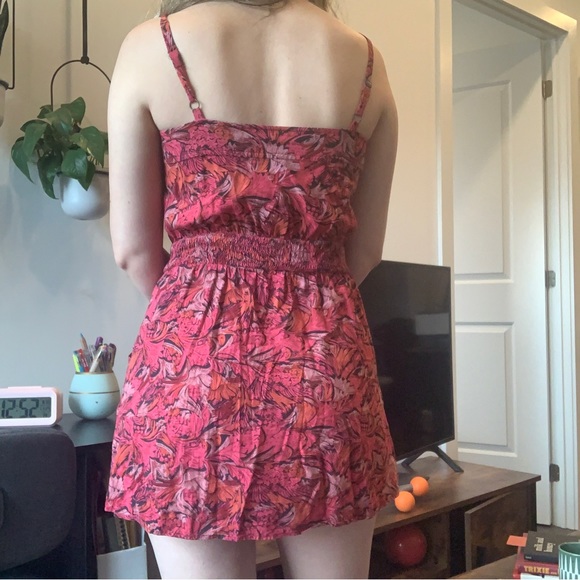 Cotton Candy Floral Summer Mini Dress - Picture 9 of 11